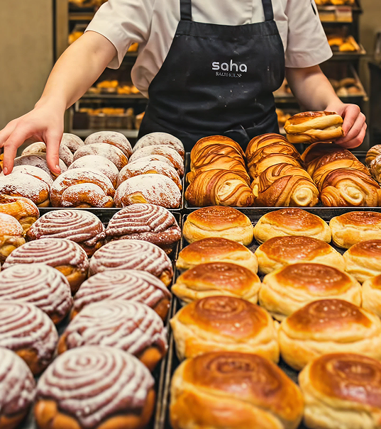 Freshly baked pastry
